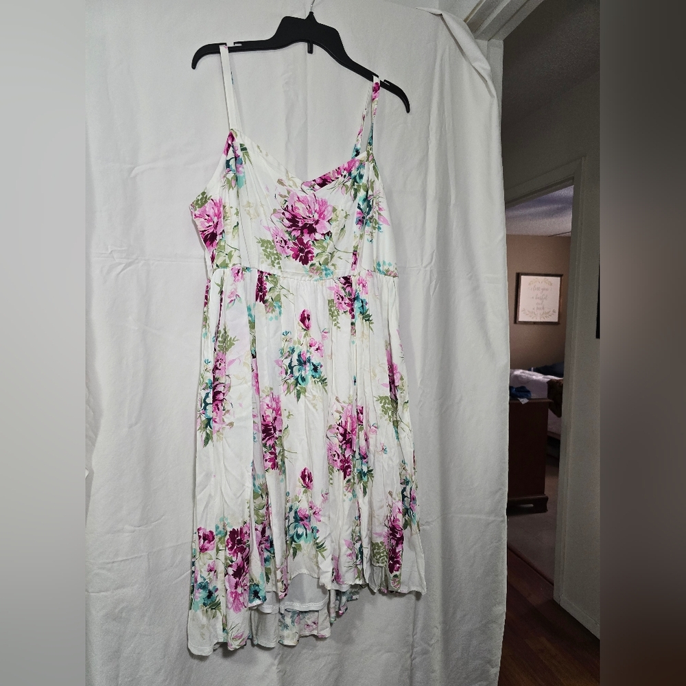 Torrid, 1, white floral dress
